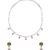 flowing oval shape brass kundan antique gold plated choker necklace set for women