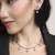 flowing oval shape brass kundan antique gold plated choker necklace set for women