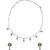 fine oval shape brass kundan antique gold plated choker necklace set for women