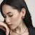 flowing flower design brass antique gold plated choker necklace set for women