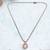 flowing flower design brass antique gold plated choker necklace set for women