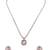 flowing flower design brass antique gold plated choker necklace set for women
