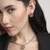 flowing flower design brass antique gold plated choker necklace set for women