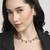 fine circle shape brass kundan antique gold plated choker necklace set for women