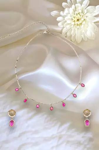 finely circle shape brass kundan antique gold plated choker necklace set for women