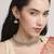 glimmery flower design pearl kundan antique gold plated choker jewellery set for women