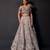 Mauve Mocha Embroidered Satin Lehenga Set