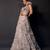 Mauve Mocha Embroidered Satin Lehenga Set