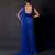 Royal Blue Embroidered Net Lehenga Set