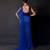 Royal Blue Embroidered Net Lehenga Set