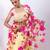 Yellow Ombre Chinon Lehenga Set