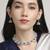 incredible flower design pearl kundan silver plated choker jewellery set for women