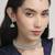 lavish flower design pearl kundan silver plated choker jewellery set for women