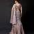 Mocha Brown Embroidered Organza Lehenga Set