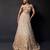 Champagne Gold Ombre Organza Satin Lehenga Set