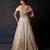 Champagne Gold Ombre Organza Satin Lehenga Set