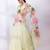 Mint Green Chinon Organza Lehenga Set