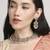 gorgeous flower design pearl kundan antique gold plated choker jewellery set for women