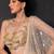 Champagne Gold Embroidered Satin Organza Lehenga Set