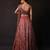 Dusty Mauve Embroidered Satin Lehenga Set