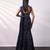 Midnight Blue Embroidered Georgette Lehenga Set