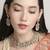 gorgeous flower design pearl kundan antique gold plated choker jewellery set for women