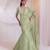 Pista Green Tissue Organza Lehenga Set