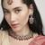 incredible flower design pearl kundan antique gold plated choker jewellery set for women