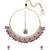 incredible flower design pearl kundan antique gold plated choker jewellery set for women