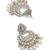 glamorous oval shape pearl kundan antique gold plated choker jewellery set for women