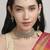lavish flower and oval shape kundan antique gold plated choker jewellery set for women