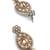 lavish flower and oval shape kundan antique gold plated choker jewellery set for women