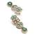 modern flower and oval shape kundan antique gold plated choker jewellery set for women