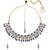 modish square and flower design kundan antique gold plated choker jewellery set for women
