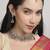 pleasing square and flower design kundan antique gold plated choker jewellery set for women