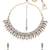 pleasing square and flower design kundan antique gold plated choker jewellery set for women