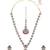 superb flower and chandelier design kundan antique gold plated long haram jewellery set for women