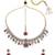 modern square and round shape kundan antique gold plated choker jewellery set for women