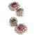 modern square and round shape kundan antique gold plated choker jewellery set for women