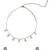 finely circle shape brass kundan antique gold plated choker necklace set for women