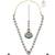 creative oval and flower chandelier shape kundan antique gold plated choker jewellery set for women
