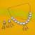 graceful oval shape white kundan antique gold plated choker necklace set for women