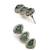 lavish traingle shape green kundan brass antique gold plated choker necklace set for women