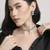 lovely traingle shape white kundan brass antique gold plated choker necklace set for women
