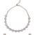 lovely traingle shape white kundan brass antique gold plated choker necklace set for women