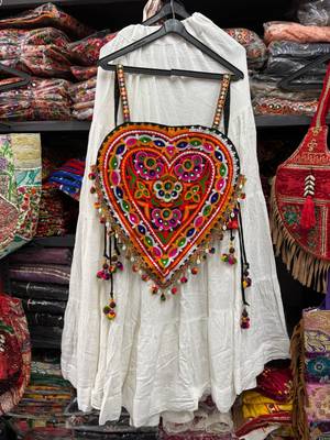 white rayon plain lehenga choli 2