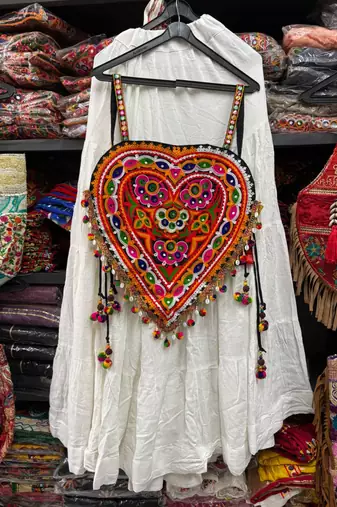 white rayon plain lehenga choli