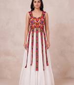 white rayon plain lehenga choli