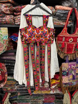 white rayon plain lehenga choli 2