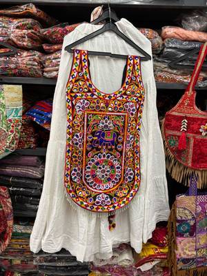 white rayon plain lehenga choli 2